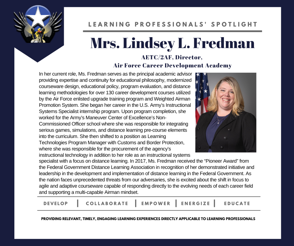 LP Spotlight Sep 22 - Ms. Lindsay Fredman